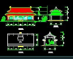 寺廟平立剖面圖免費下載 - 園林古建 - 土木工程網(wǎng)