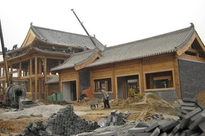 河北邯鄲古建園林工程公司 古建施工隊 屋面掛瓦隊