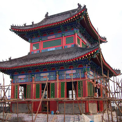 鋼結構仿古建筑公司-仿古長廊-鋼結構仿古門頭-仿古鋼結構牌坊